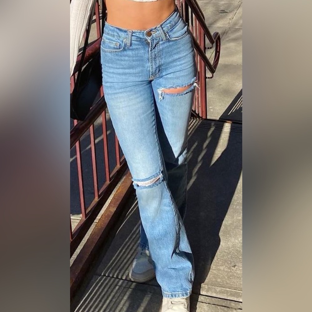 Urban Outfitters brand, BDG, high waisted light wash jean!